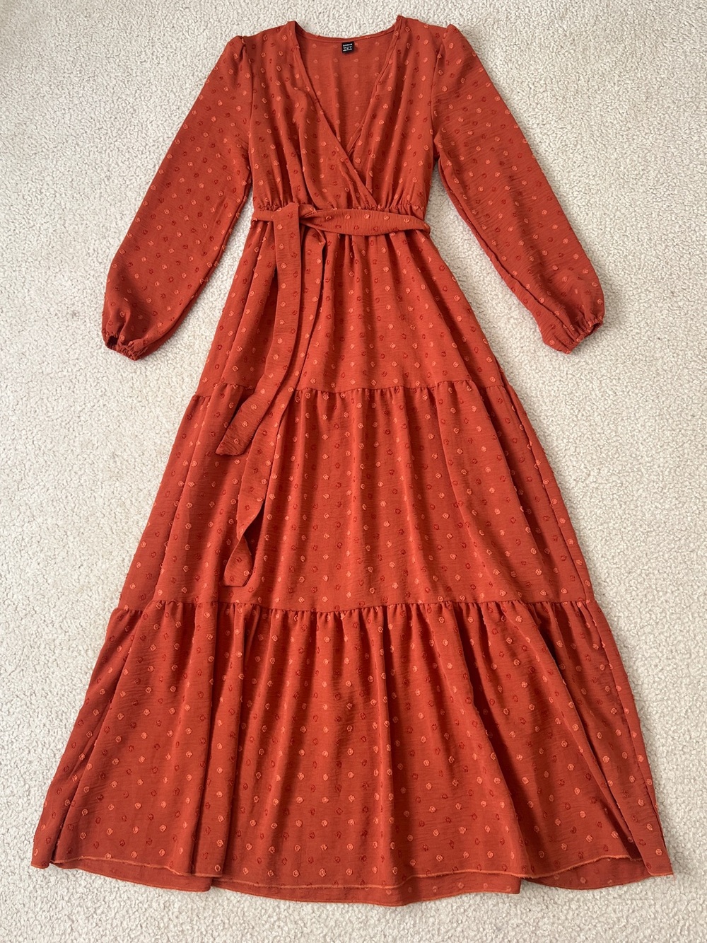 Shein Long Sleeve Tiered Dress